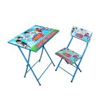 میز تحریر با صندلی میزیمو طرح فوتبالیستها  (مدل پایه رنگی)کد 251