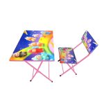 میز تحریر با صندلی میزیمو طرح لبوبو کد 251 (مدل پایه رنگی)